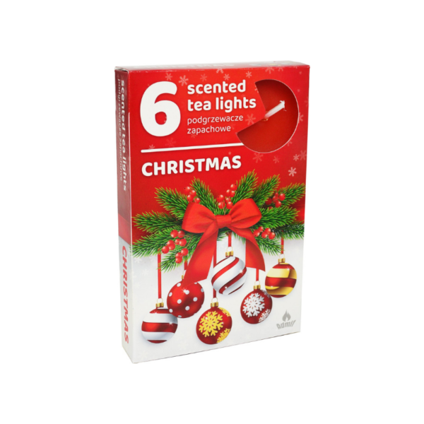 Vonné čajové sviečky, Vianoce - 6ks