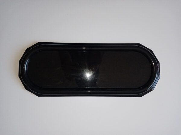 Náhrobná podložka plastová pod kahance čierna 38x15cm