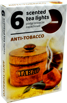 Admit Vonné čajové sviečky - Anti-Tabak 6ks