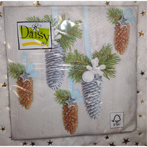 vyr_28811_Produkt-8 Vianočne servítky Šiška 33x33cm 20ks