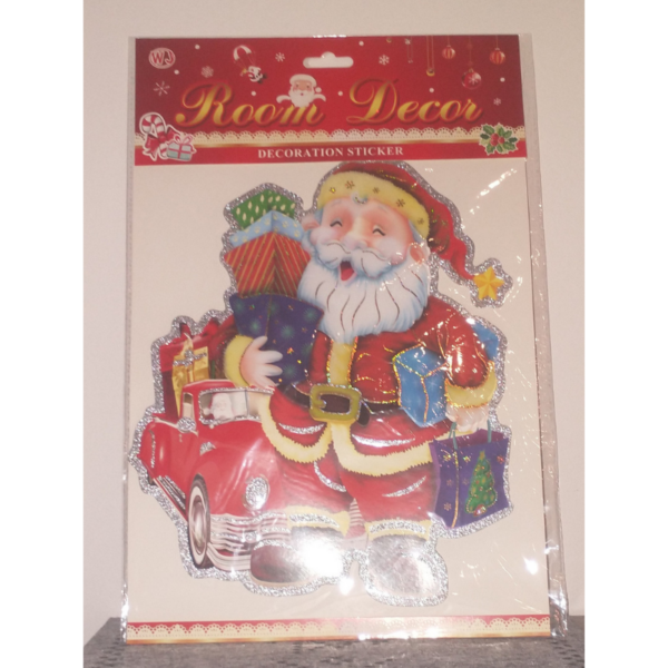 Vianočné nálepky - Santa