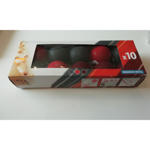 LED gule na stromček 10ks priemer 6cm
