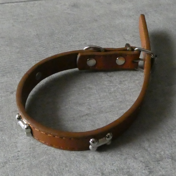 Obojok pre psov hnedé 375x15mm