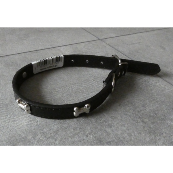 Obojok pre psov čierny 375x15mm