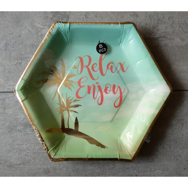 Sadá papierových tanierov 8ks - Relax Enjoy