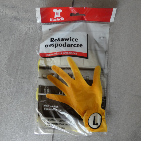 Rukavice, gumové na domáce práce - veľkosť L