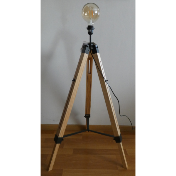 vyr_39335_Produkt-7-6 Drevená stojanová lampa bez tienidla, hnedá - statív + SMART LED žiarovka