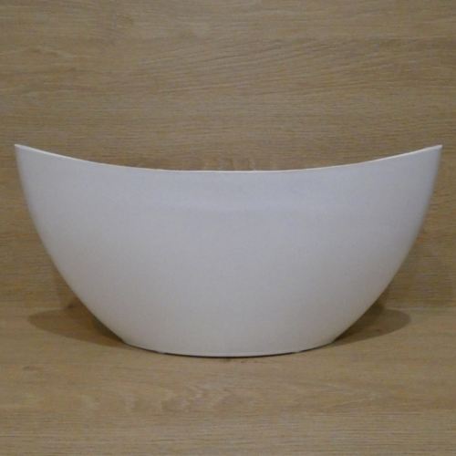 Kvetináč, plastový, biely - 30x14x12cm
