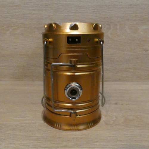 vyr_39411_produkt-5 Kempingový solárny dobíjací lampáš, LED - zlatý