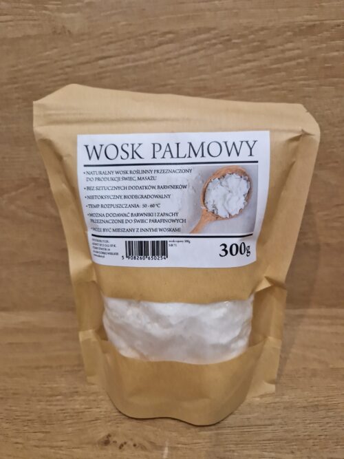 Vosk, palmový, na výrobu sviečky, biely - 300g