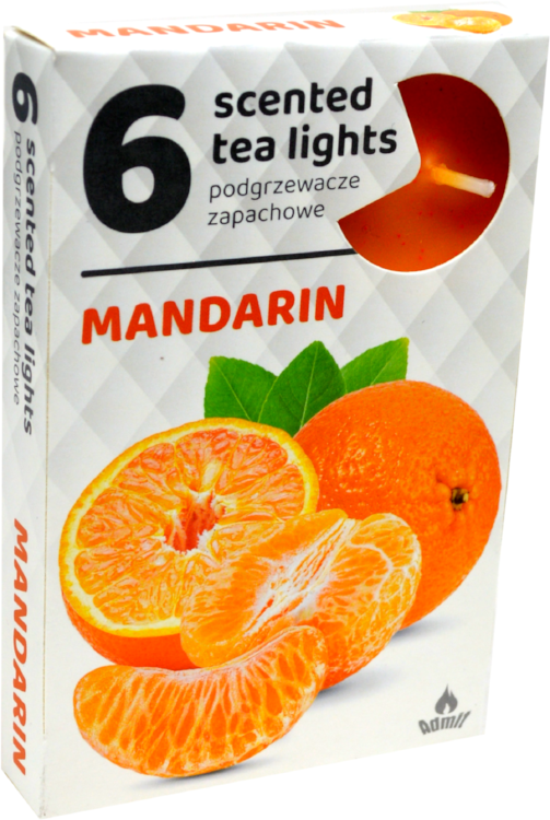 Admit Vonné čajové sviečky Mandarinka 6ks