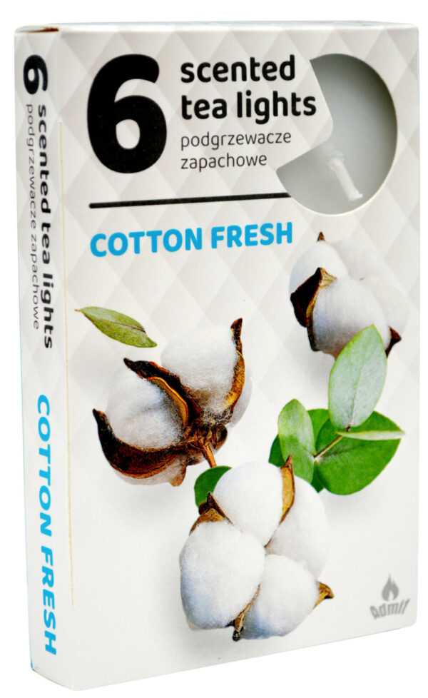 Admit Vonné čajové sviečky Cotton Fresh 6ks